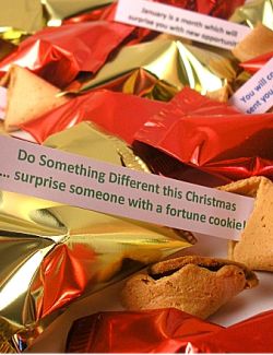 christmas fortune cookies for promotions and events